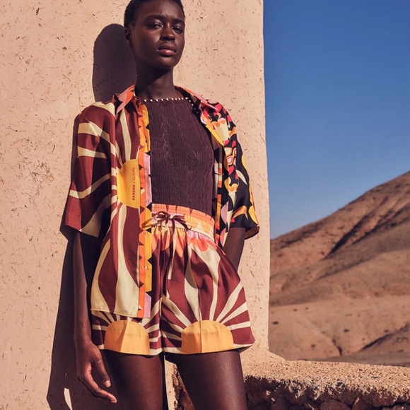 Sandro Tops - ❤️ Sandro x Louis Barthelemy Limited Edition Geometric Button-Up Shirt